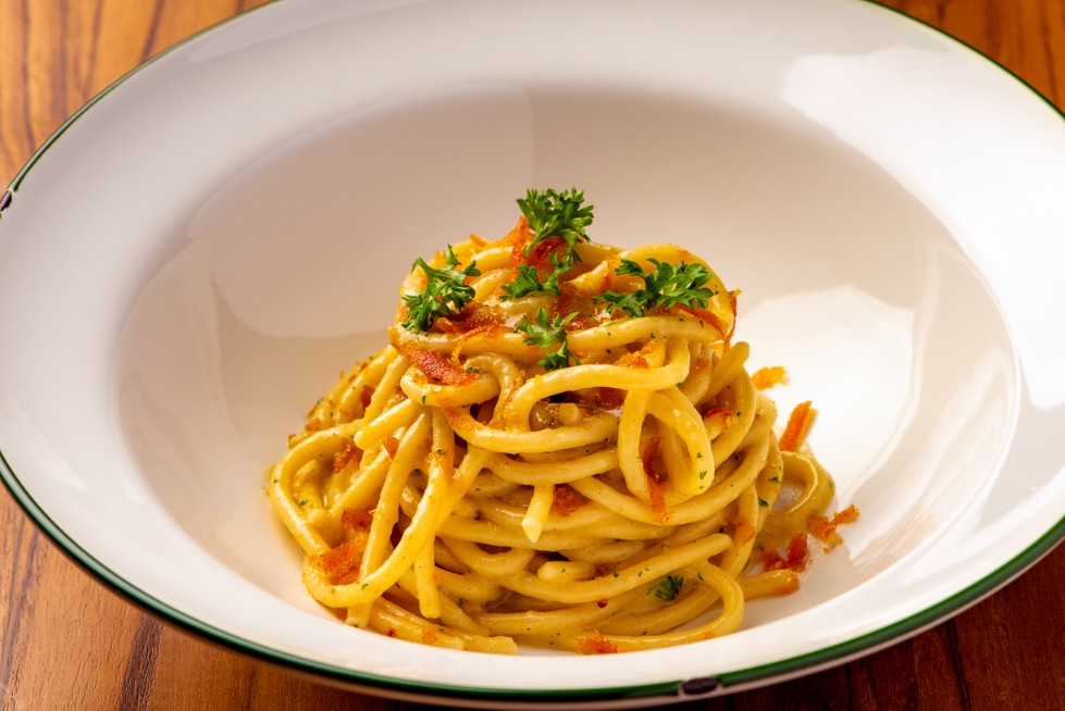 Nonna Nella by Lenzi_fresh pasta in Bangkok_spaghettoni alla bottarga Nonna Nella by Lenzi_fresh pasta in Bangkok_spaghettoni alla bottarga